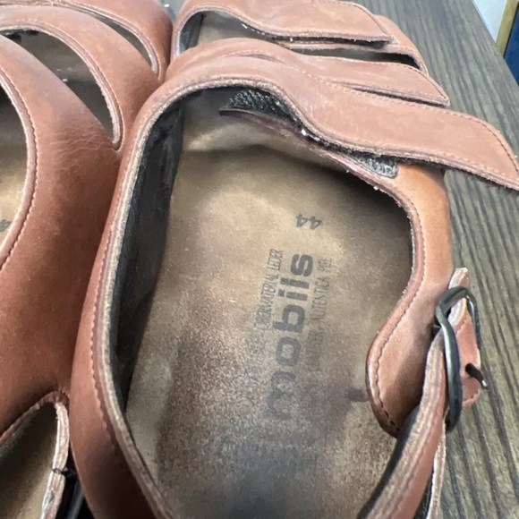 Mephisto Mobils Comfort Sandals Men’s Sz 10 EUR 44 Brown Leather Slingback EUC - Picture 8 of 9